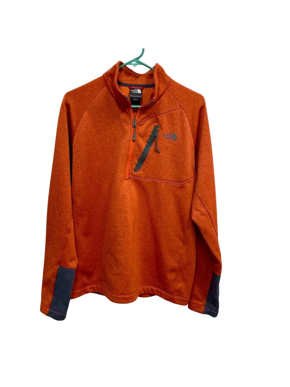 Men's The North Face Canyonlands 1/4-Zip Pullover Fleece Jacket, M, Orange
